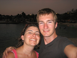 Anouk en Marco op Curaao